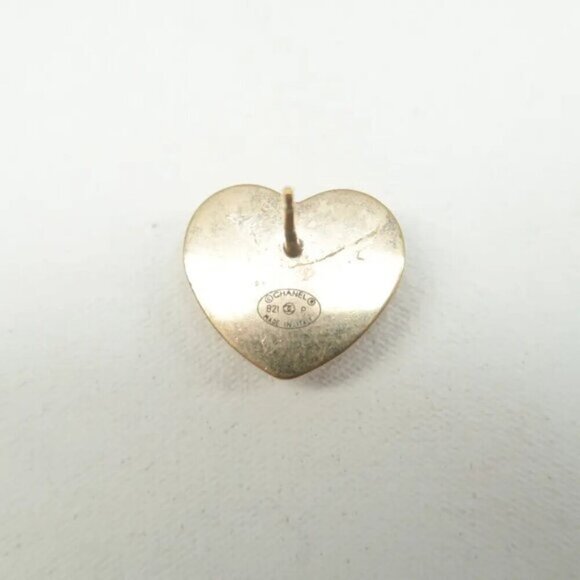 100% Authentic Chanel CC Gold-Tone Metal Earrings - Picture 3 of 8